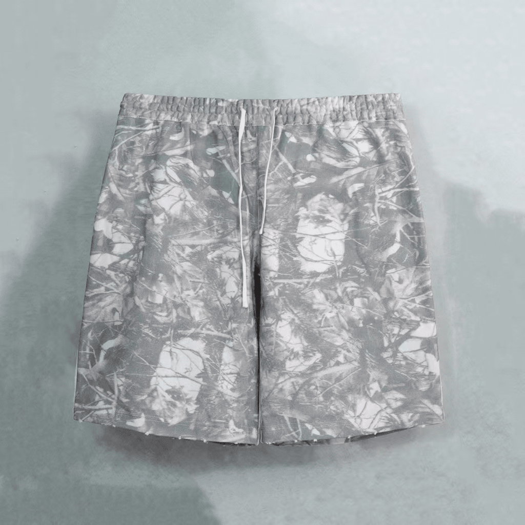 Unisex Heavyweight 100% Cotton French Terry Camo Shorts (400GSM)