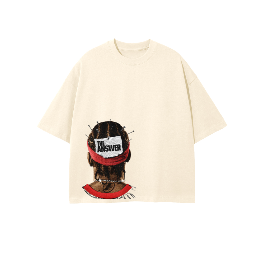 Unisex Heavyweight 100% Combed Cotton Cropped Oversized T-Shirt (250GSM)