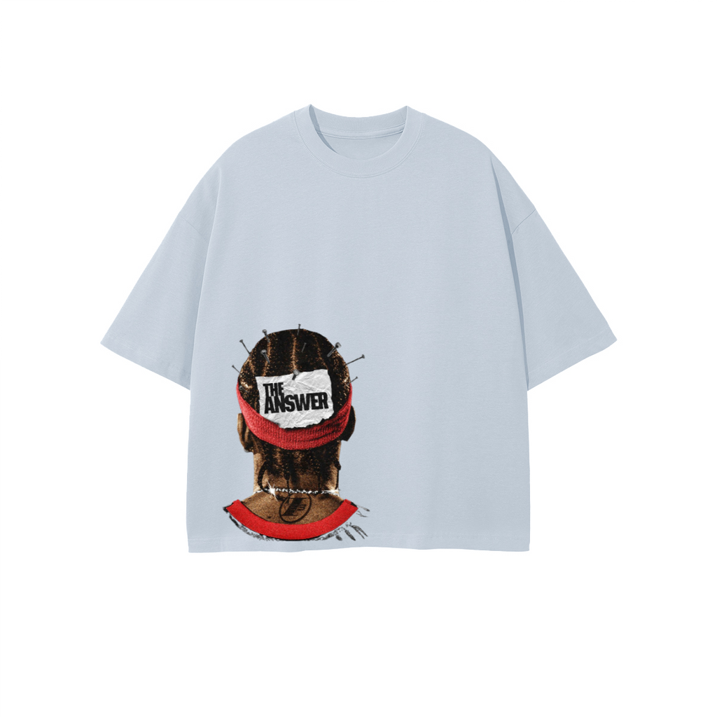 Unisex Heavyweight 100% Combed Cotton Cropped Oversized T-Shirt (250GSM)