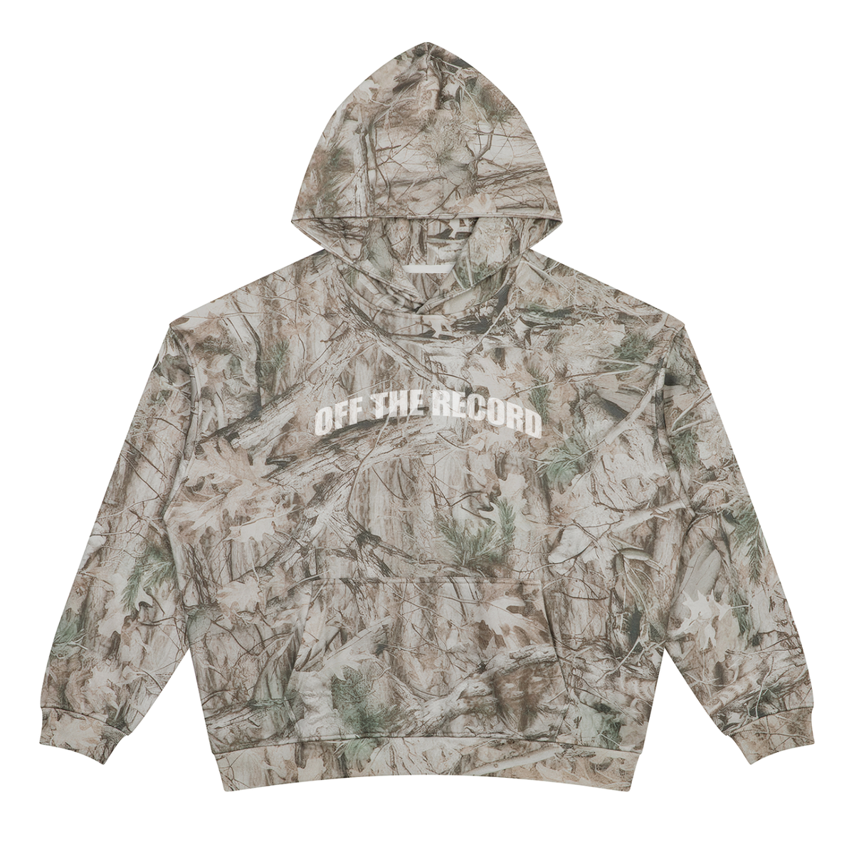 Unisex Oversized Fleece Tree Camo Hoodie