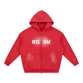 Sunfade Two-way Zipper Boxy Fleece Hoodie